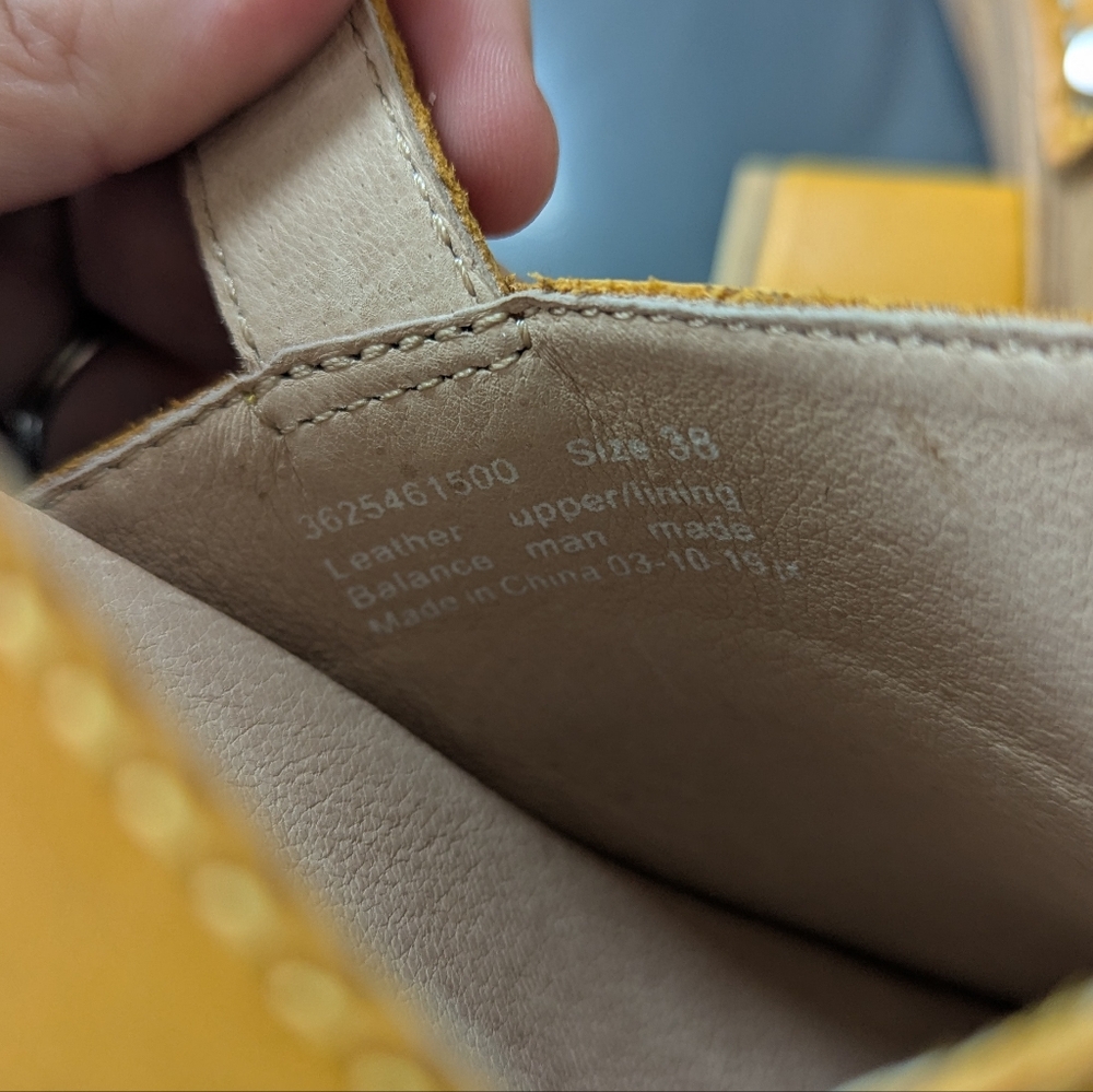 Dansko Madalyn Sandal Mustard Yellow Women's 38‎ - Picture 16 of 16